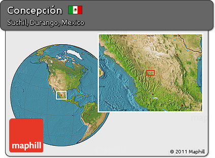 Satellite Location Map of Concepción