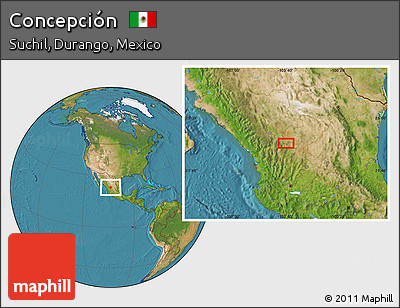 Satellite Location Map of Concepción