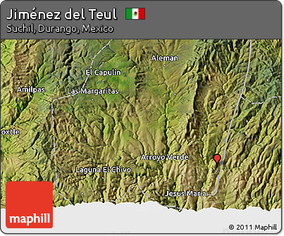 Satellite 3D Map of Jiménez Del Teul
