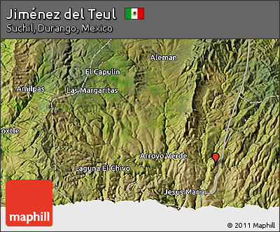 Satellite 3D Map of Jiménez Del Teul