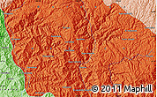 Political Map of the area around 23° 23' 16" N, 105° 19' 29" W