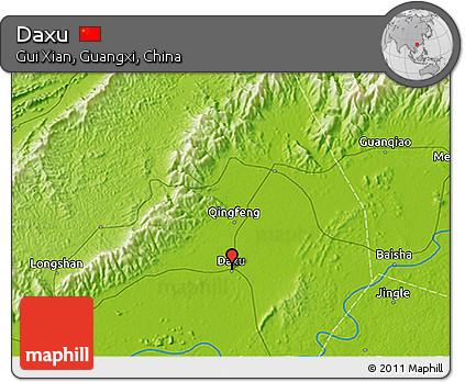 Physical 3D Map of Daxu