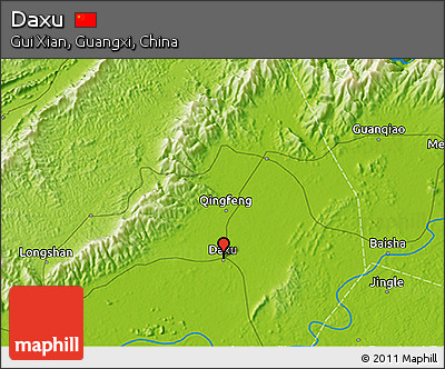 Physical 3D Map of Daxu