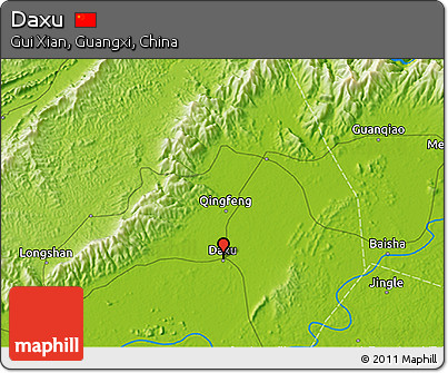 Physical 3D Map of Daxu