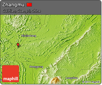 Physical 3D Map of Zhangmu