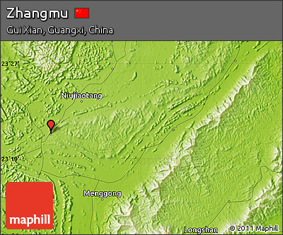 Physical Map of Zhangmu
