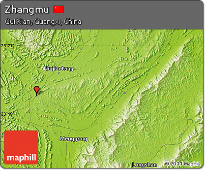 Physical Map of Zhangmu