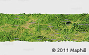 Satellite Panoramic Map of the area around 23° 23' 16" N, 111° 25' 30" E