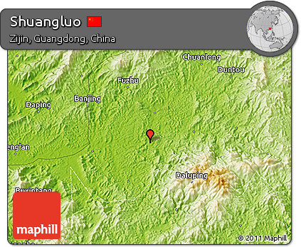 Physical 3D Map of Shuangluo