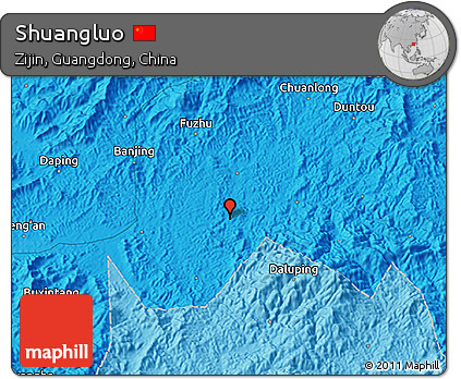 Political 3D Map of Shuangluo