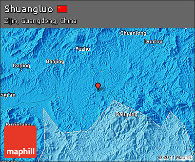 Political 3D Map of Shuangluo