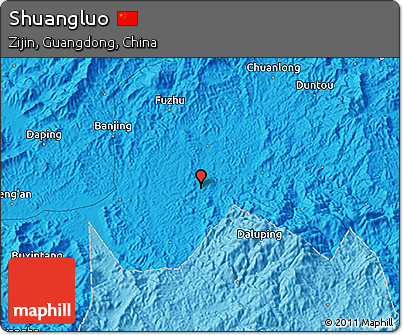 Political 3D Map of Shuangluo