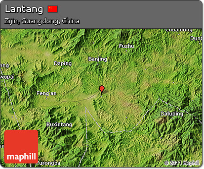 Satellite 3D Map of Lantang