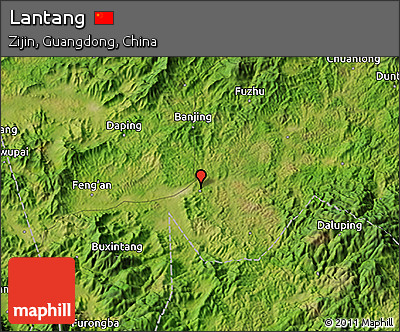 Satellite 3D Map of Lantang
