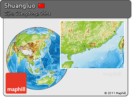 Physical Location Map of Shuangluo