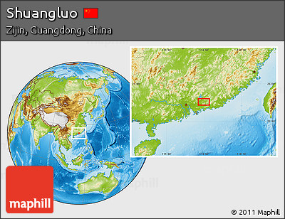 Physical Location Map of Shuangluo
