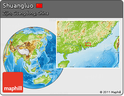 Physical Location Map of Shuangluo
