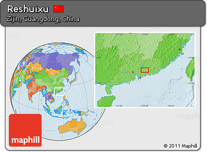 Political Location Map of Reshuixu