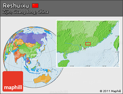 Political Location Map of Reshuixu