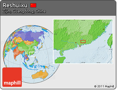 Political Location Map of Reshuixu
