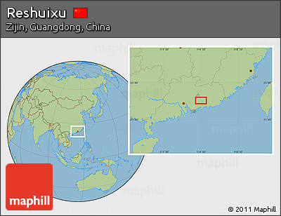 Savanna Style Location Map of Reshuixu
