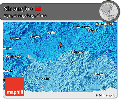 Political Panoramic Map of Shuangluo