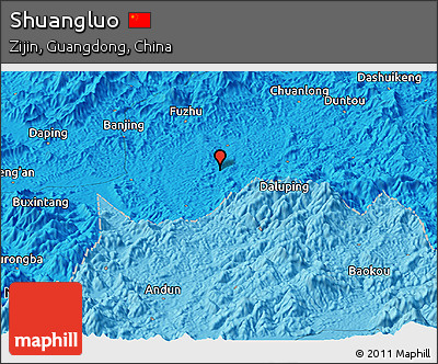 Political Panoramic Map of Shuangluo