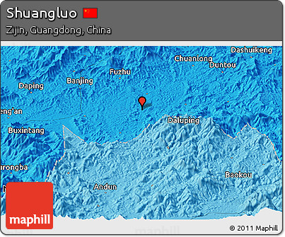 Political Panoramic Map of Shuangluo