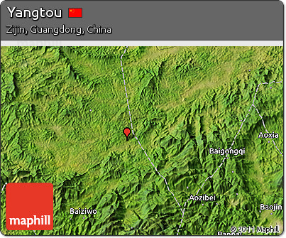 Satellite 3D Map of Yangtou