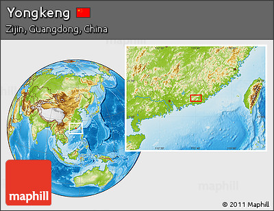 Physical Location Map of Yongkeng
