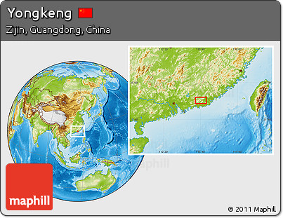 Physical Location Map of Yongkeng