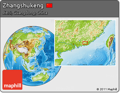 Physical Location Map of Zhangshukeng