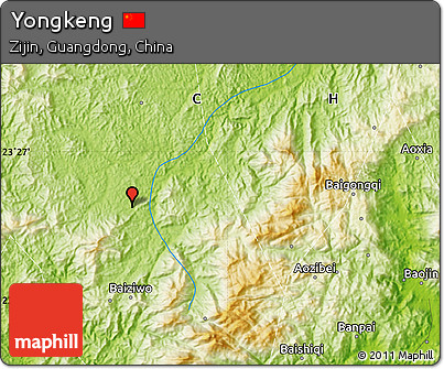 Physical Map of Yongkeng