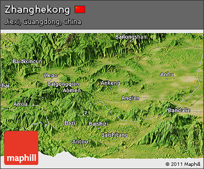 Satellite Panoramic Map of Zhanghekong