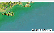 Satellite 3D Map of the area around 23° 23' 16" N, 117° 22' 30" E