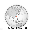 Outline Map of the Area around 23° 23' 16" N, 118° 13' 29" E, rectangular outline