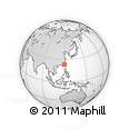 Outline Map of the Area around 23° 23' 16" N, 119° 55' 30" E, rectangular outline