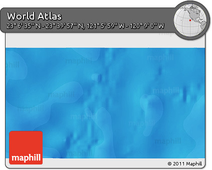 Political 3D Map of the Area around 23° 23' 16" N, 120° 37' 30" W