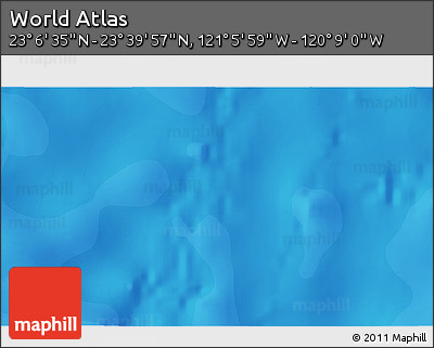 Political 3D Map of the Area around 23° 23' 16" N, 120° 37' 30" W