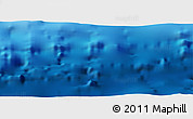 Shaded Relief Panoramic Map of the area around 23° 23' 16" N, 125° 1' 30" E