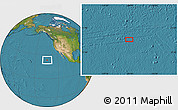 Satellite Location Map of the area around 23° 23' 16" N, 134° 13' 29" W