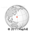 Outline Map of the Area around 23° 23' 16" N, 147° 58' 29" E, rectangular outline