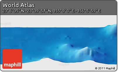 Physical Panoramic Map of the Area around 23° 23' 16" N, 155° 37' 30" E