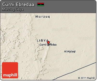 Shaded Relief 3D Map of Curni Ebredaa