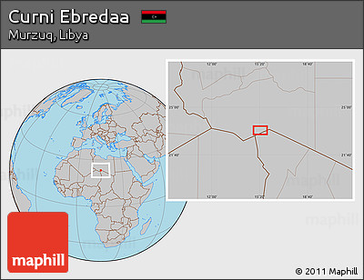 Gray Location Map of Curni Ebredaa