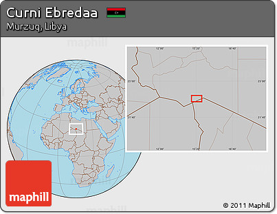 Gray Location Map of Curni Ebredaa