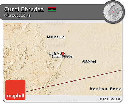 Satellite Panoramic Map of Curni Ebredaa
