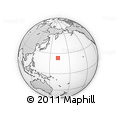 Outline Map of the Area around 23° 23' 16" N, 162° 25' 30" E, rectangular outline