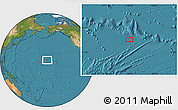Satellite Location Map of the area around 23° 23' 16" N, 168° 13' 29" W