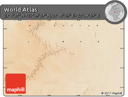 Satellite Map of the Area around 23° 23' 16" N, 22° 10' 29" E